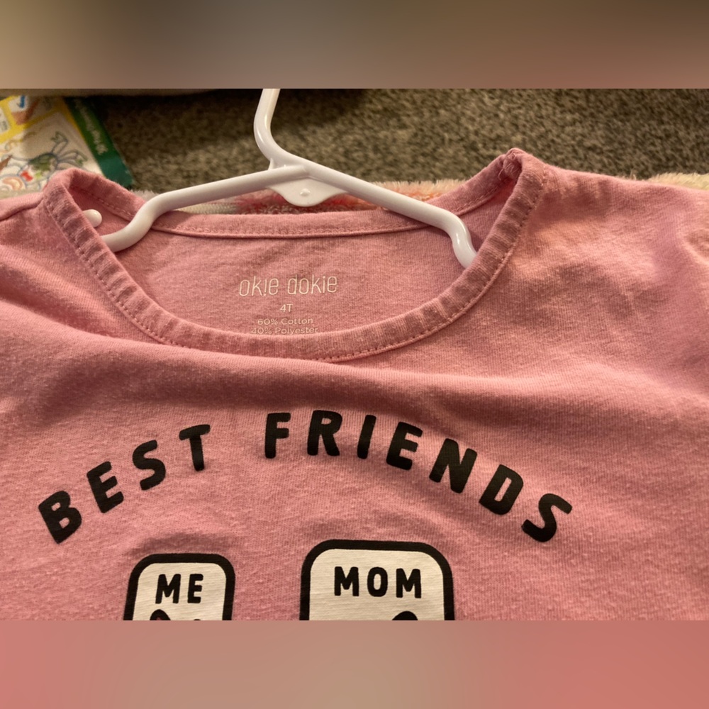Okie Dokie Pink 'Best Friends' Long Sleeve Tee